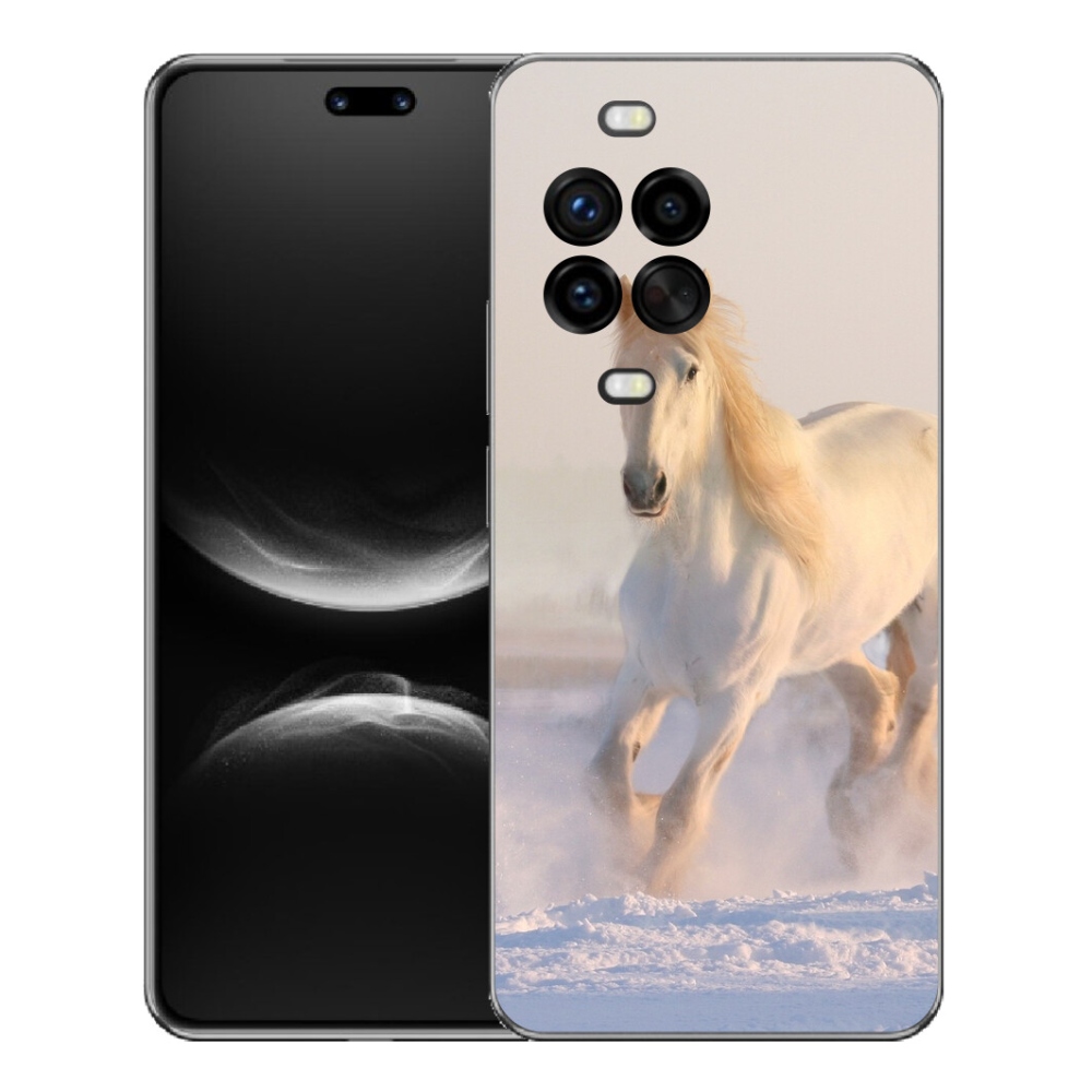 Gélový kryt mmCase na Huawei Nova 14 Pro - kôň v snehu