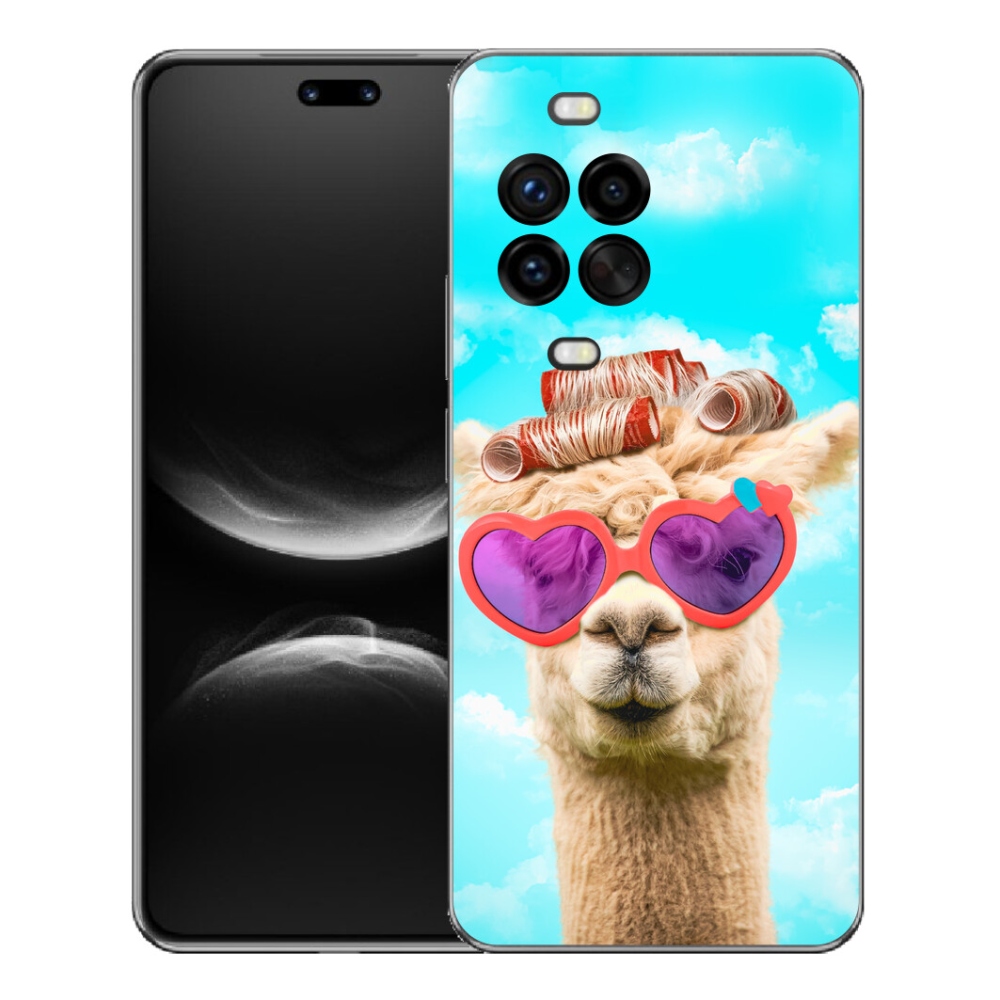 Gélový kryt mmCase na Huawei Nova 14 Pro - lama s okuliarmi