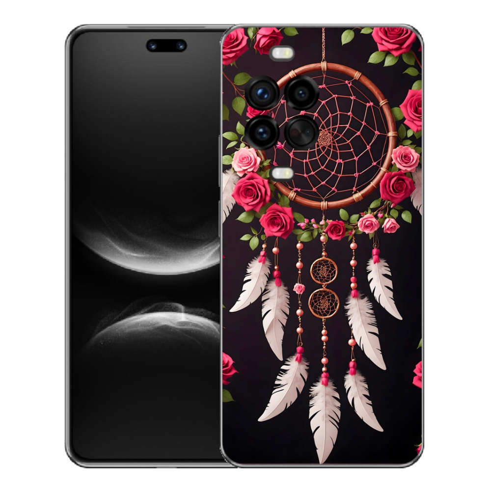 Gélový kryt mmCase na Huawei Nova 14 Pro - lapač snov s ružami