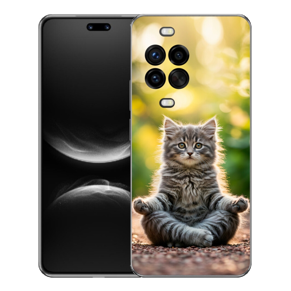 Gélový kryt mmCase na Huawei Nova 14 Pro - meditujúce mačiatko