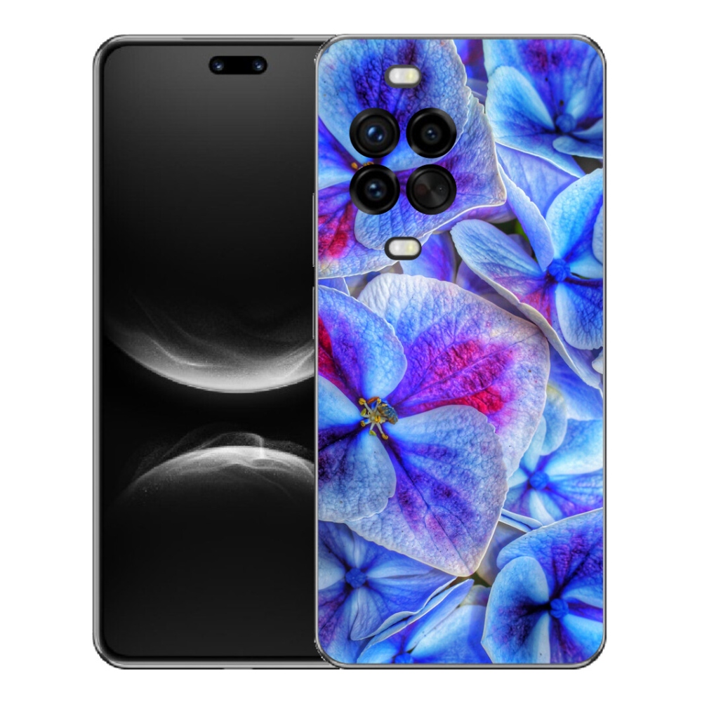 Gélový kryt mmCase na Huawei Nova 14 Pro - modré kvety 1