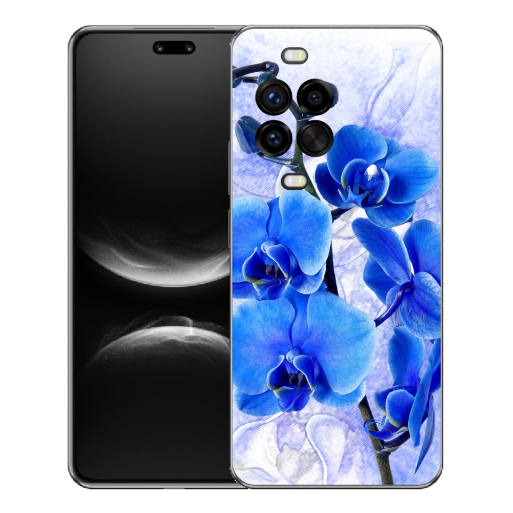 Gélový kryt mmCase na Huawei Nova 14 Pro - modré kvety