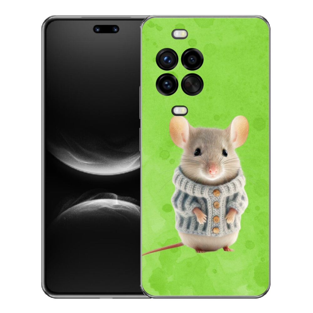 Gélový kryt mmCase na Huawei Nova 14 Pro - myška vo svetri
