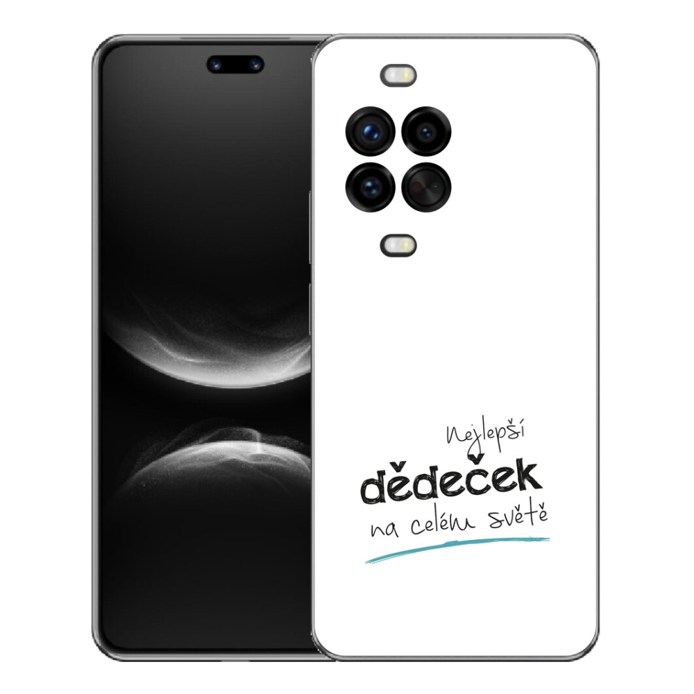 Gélový kryt mmCase na Huawei Nova 14 Pro - najlepší dedko 3 biele pozadie