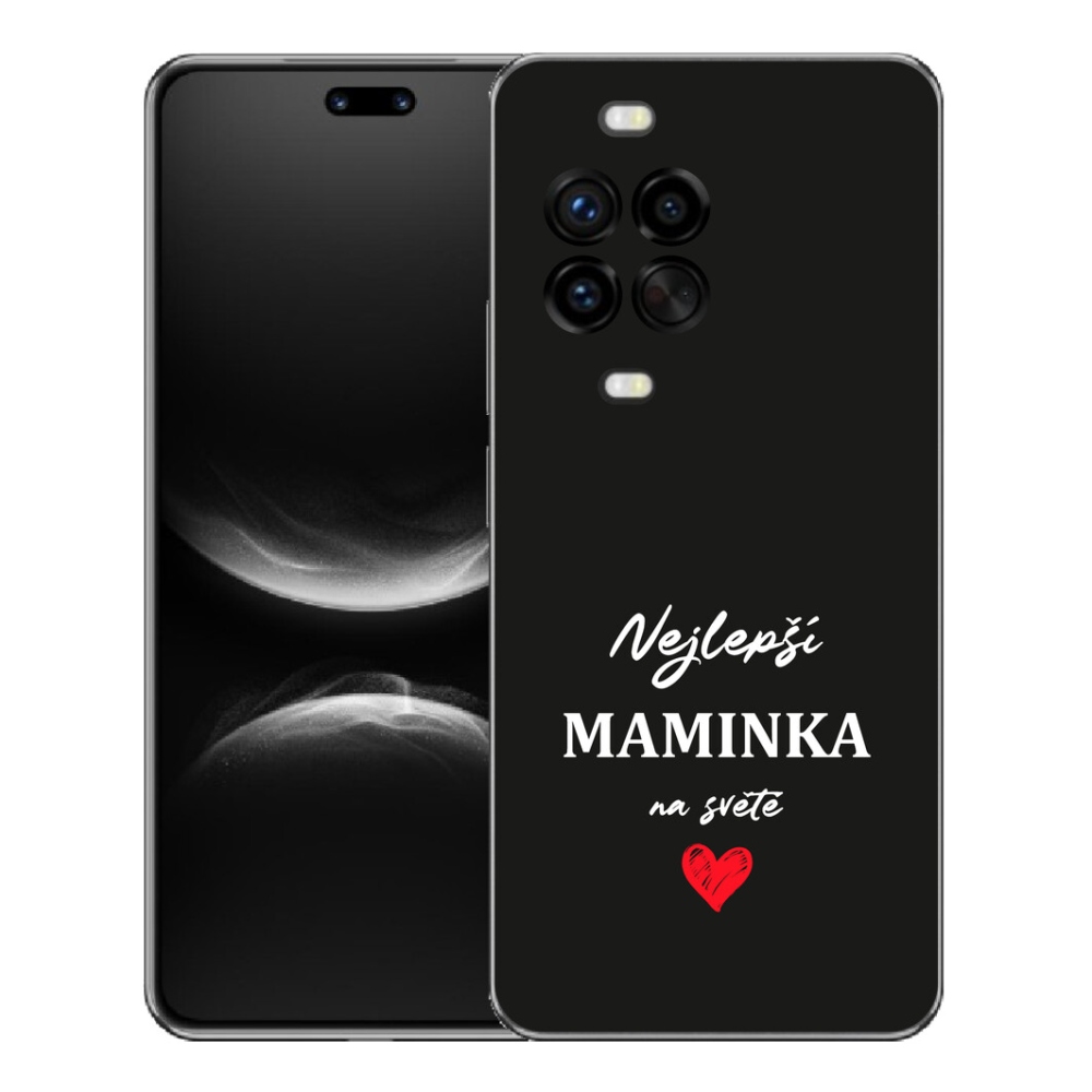 Gélový kryt mmCase na Huawei Nova 14 Pro - najlepšia mamička 1 čierne pozadie