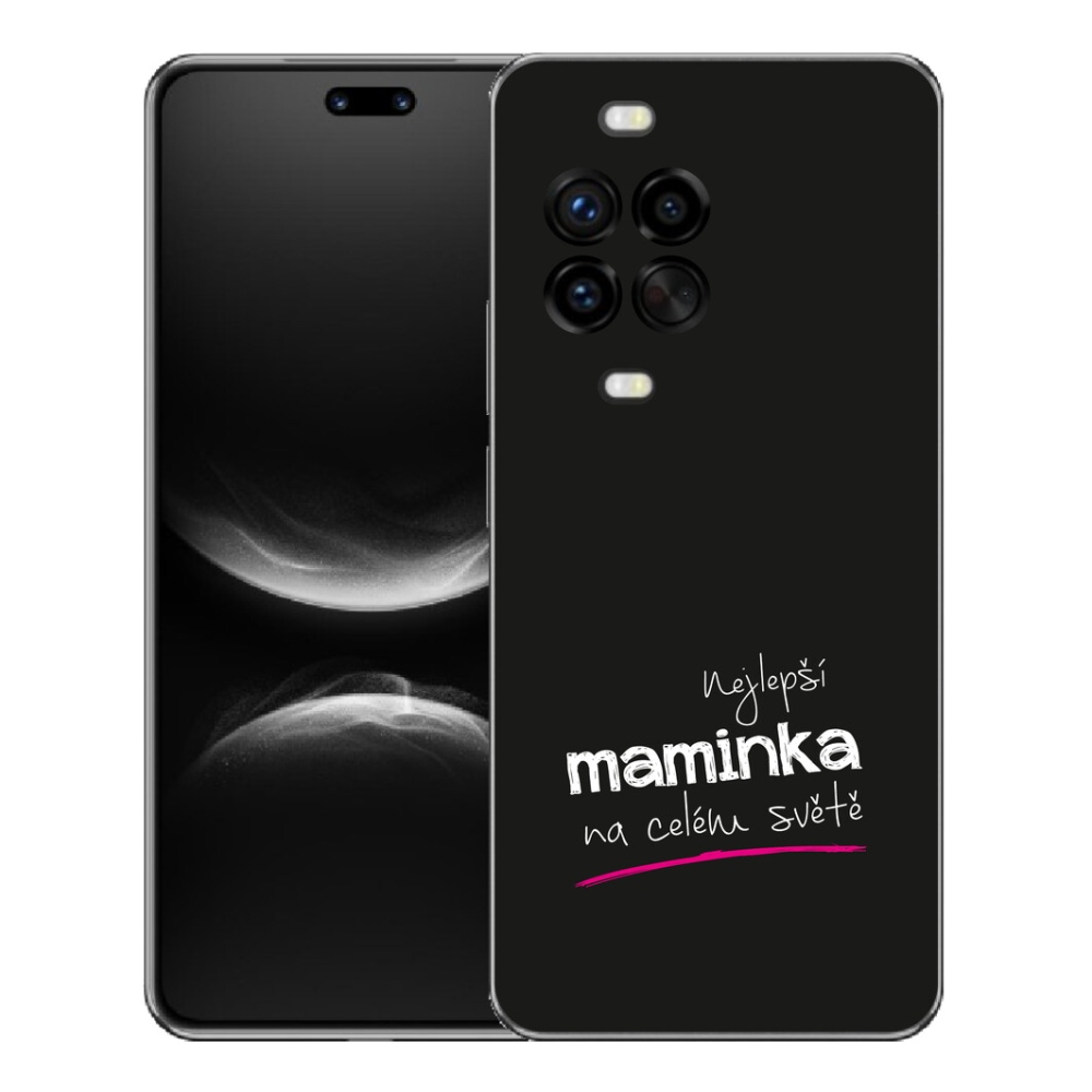 Gélový kryt mmCase na Huawei Nova 14 Pro - najlepšia mamička 4 čierne pozadie