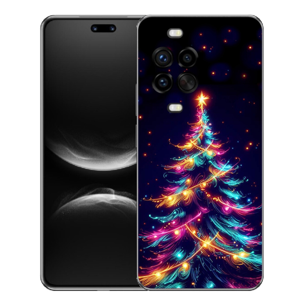 Gélový kryt mmCase na Huawei Nova 14 Pro - neónový vianočný stromček