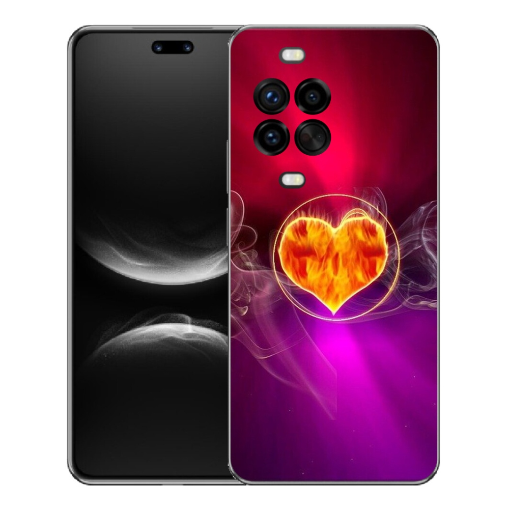 Gélový kryt mmCase na Huawei Nova 14 Pro - ohnivé srdce