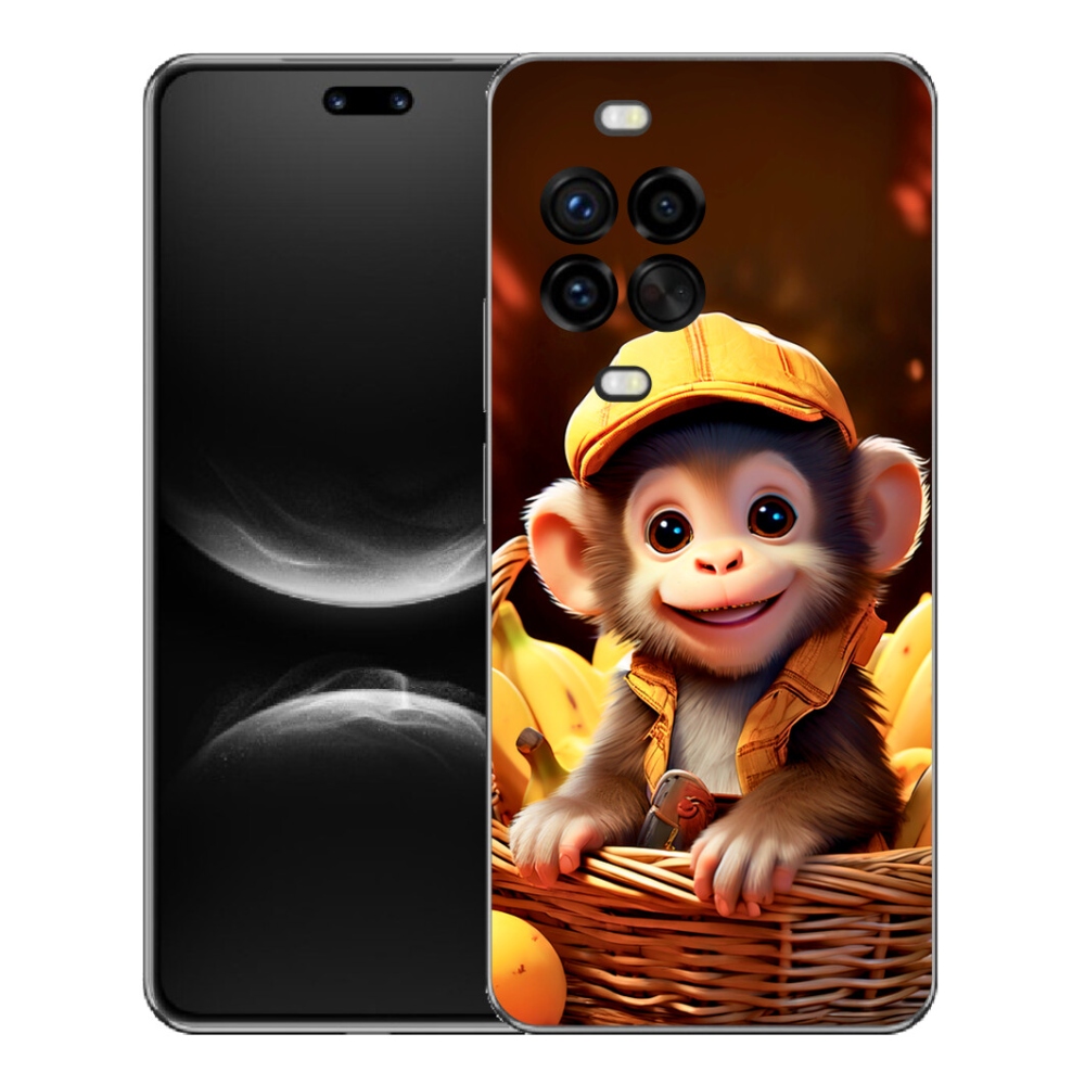 Gélový kryt mmCase na Huawei Nova 14 Pro - opice v košíku