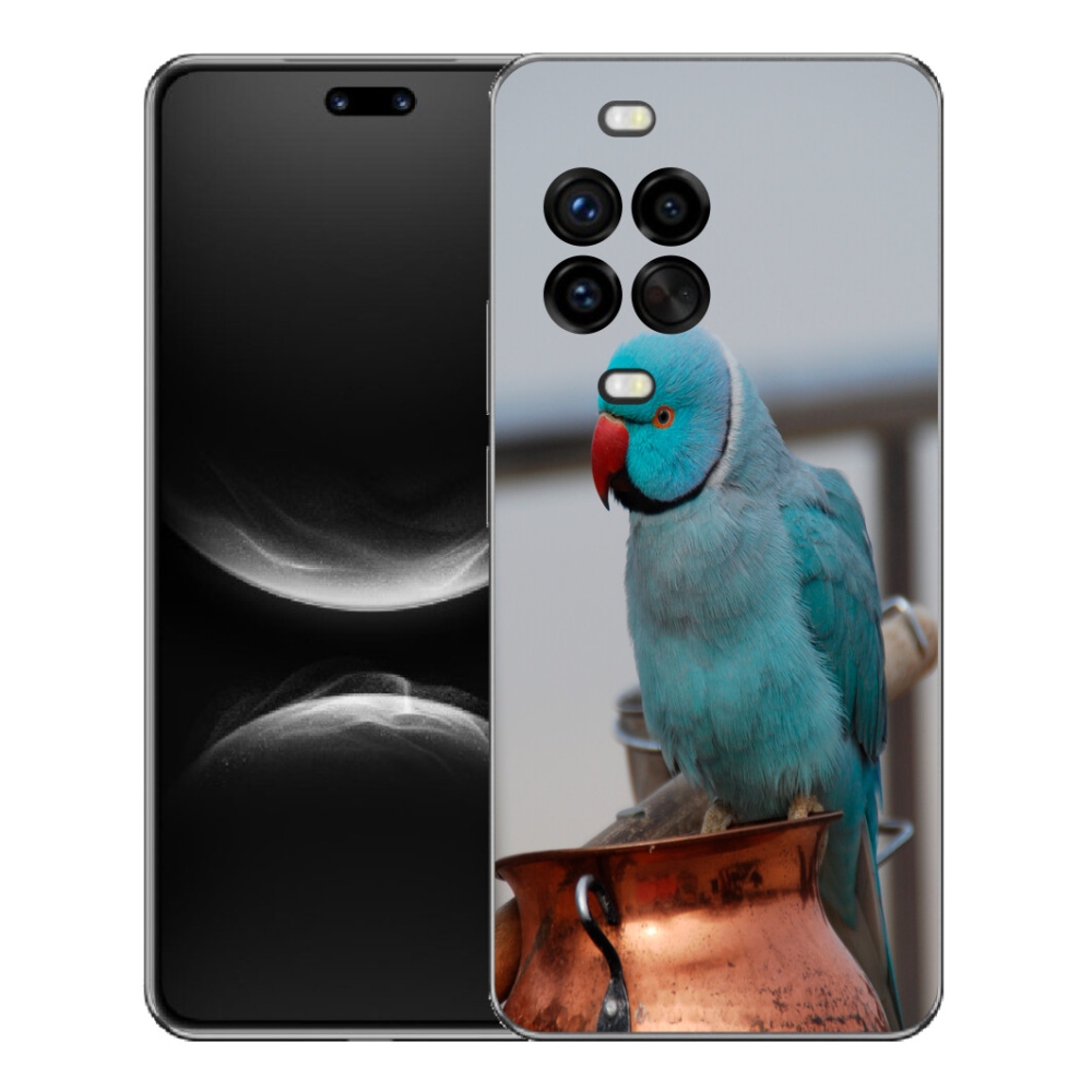 Gélový kryt mmCase na Huawei Nova 14 Pro - papagáj Alexandr modrý