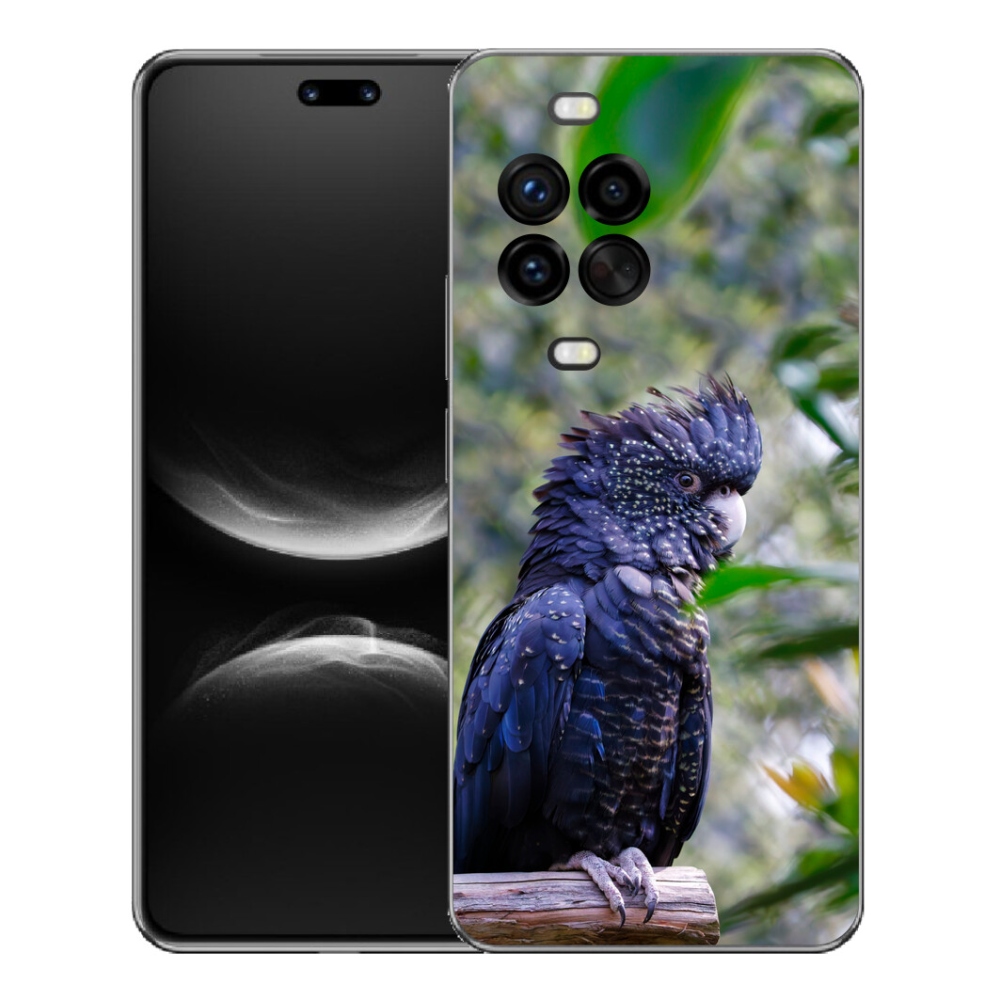 Gélový kryt mmCase na Huawei Nova 14 Pro - papagáj kakadu čierny