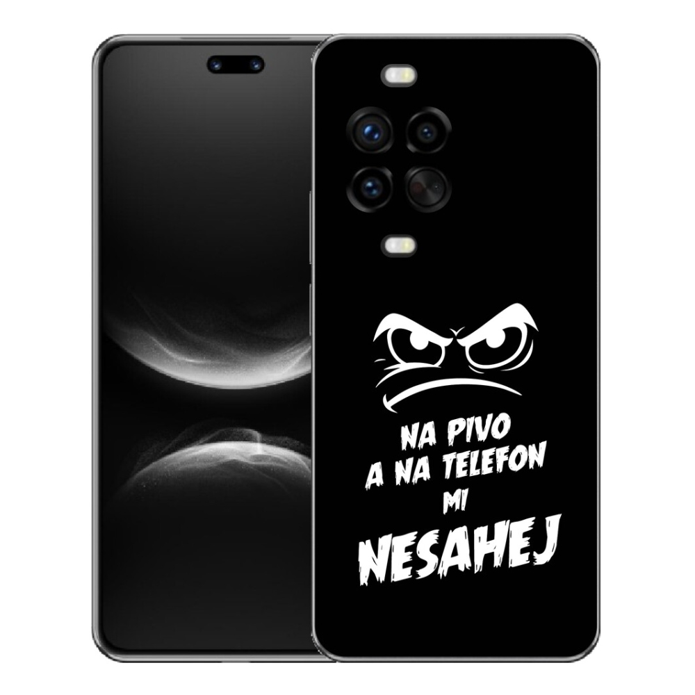 Gélový kryt mmCase na Huawei Nova 14 Pro - pivný motív 2 čierne pozadie
