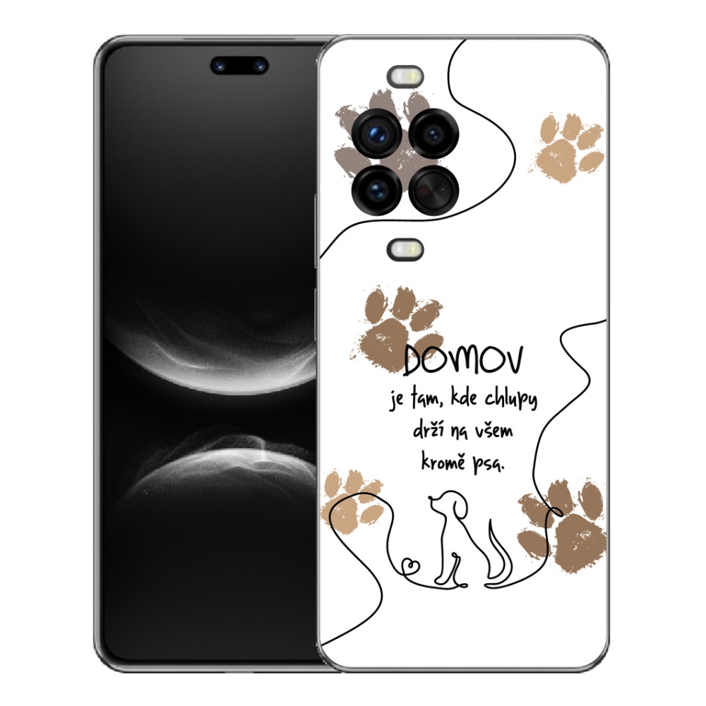 Gélový kryt mmCase na Huawei Nova 14 Pro - psí motív biele pozadie