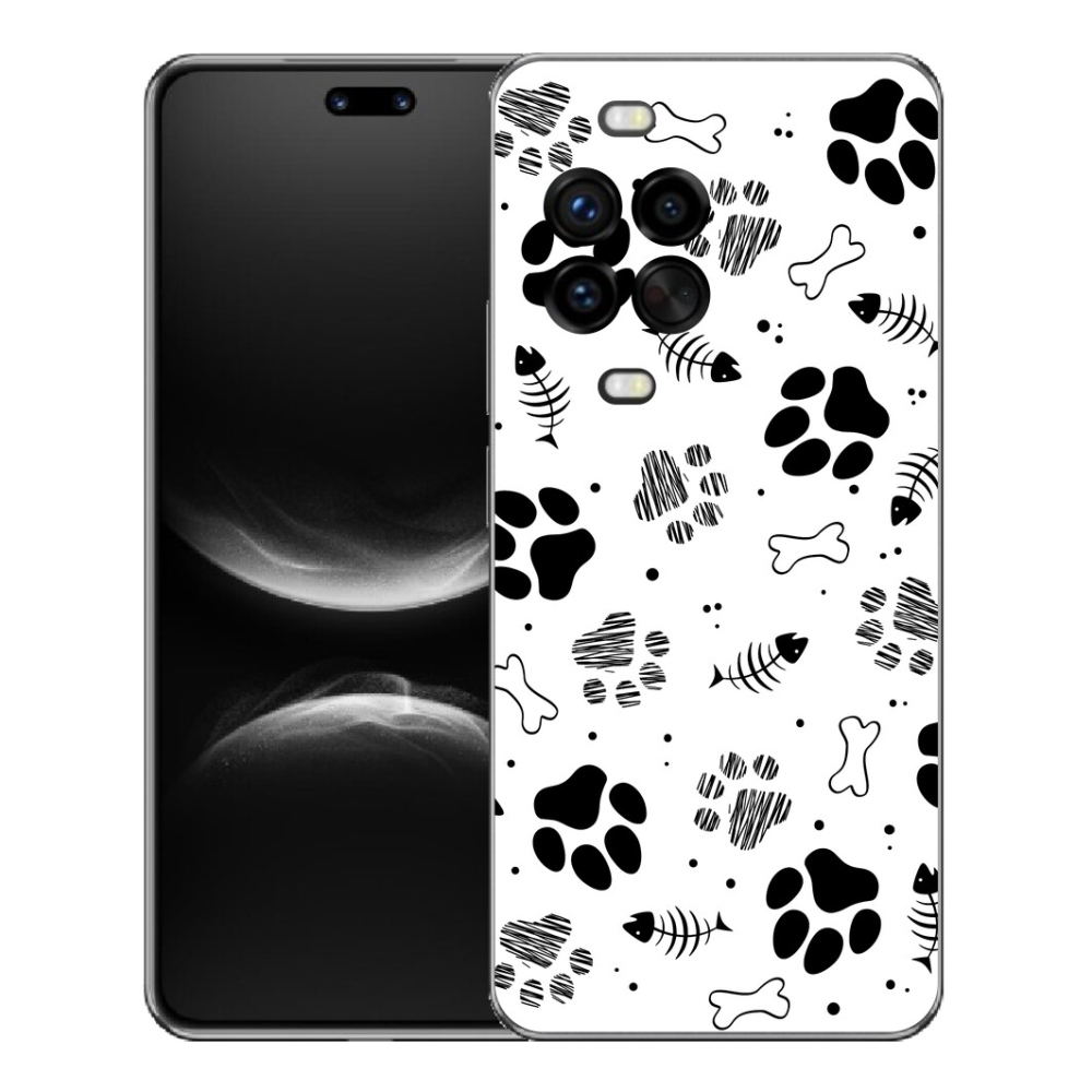 Gélový kryt mmCase na Huawei Nova 14 Pro - psie labky 1
