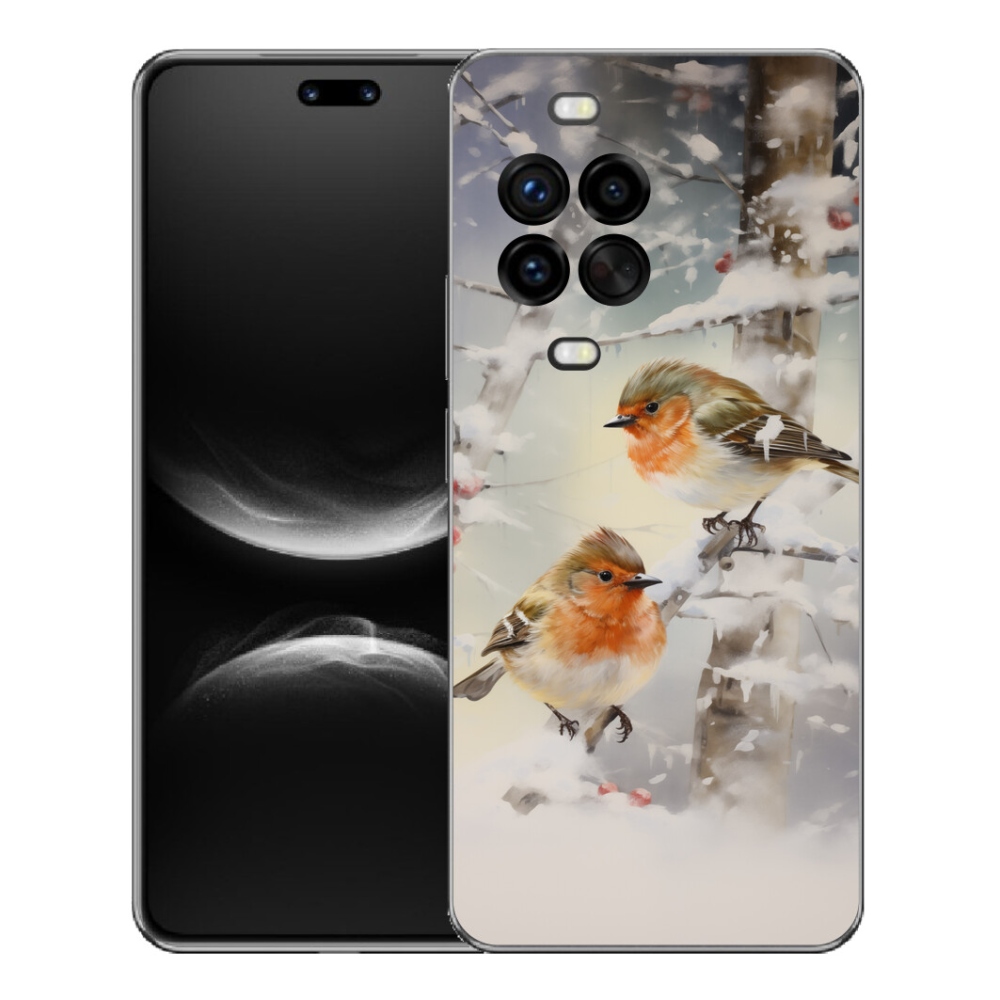 Gélový kryt mmCase na Huawei Nova 14 Pro - vtáčiky v zime