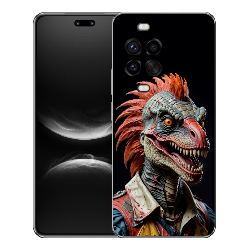 Gélový kryt mmCase na Huawei Nova 14 Pro - punk dinosaurus