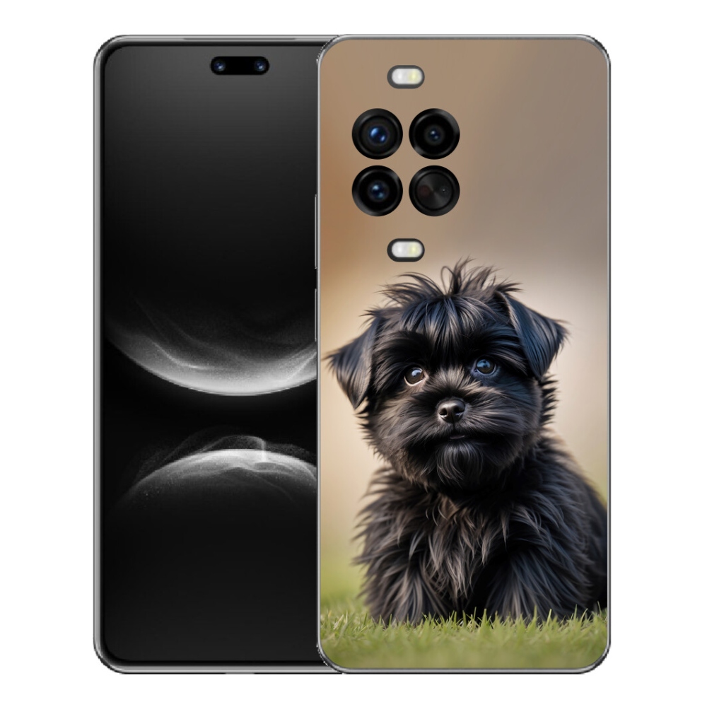 Gélový kryt mmCase na Huawei Nova 14 Pro - roztomilý čierny psík