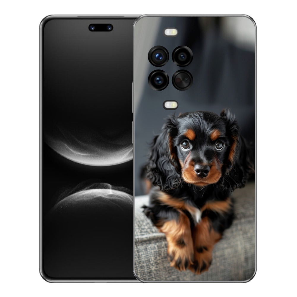 Gélový kryt mmCase na Huawei Nova 14 Pro - roztomilý dlhosrstý jazvečík