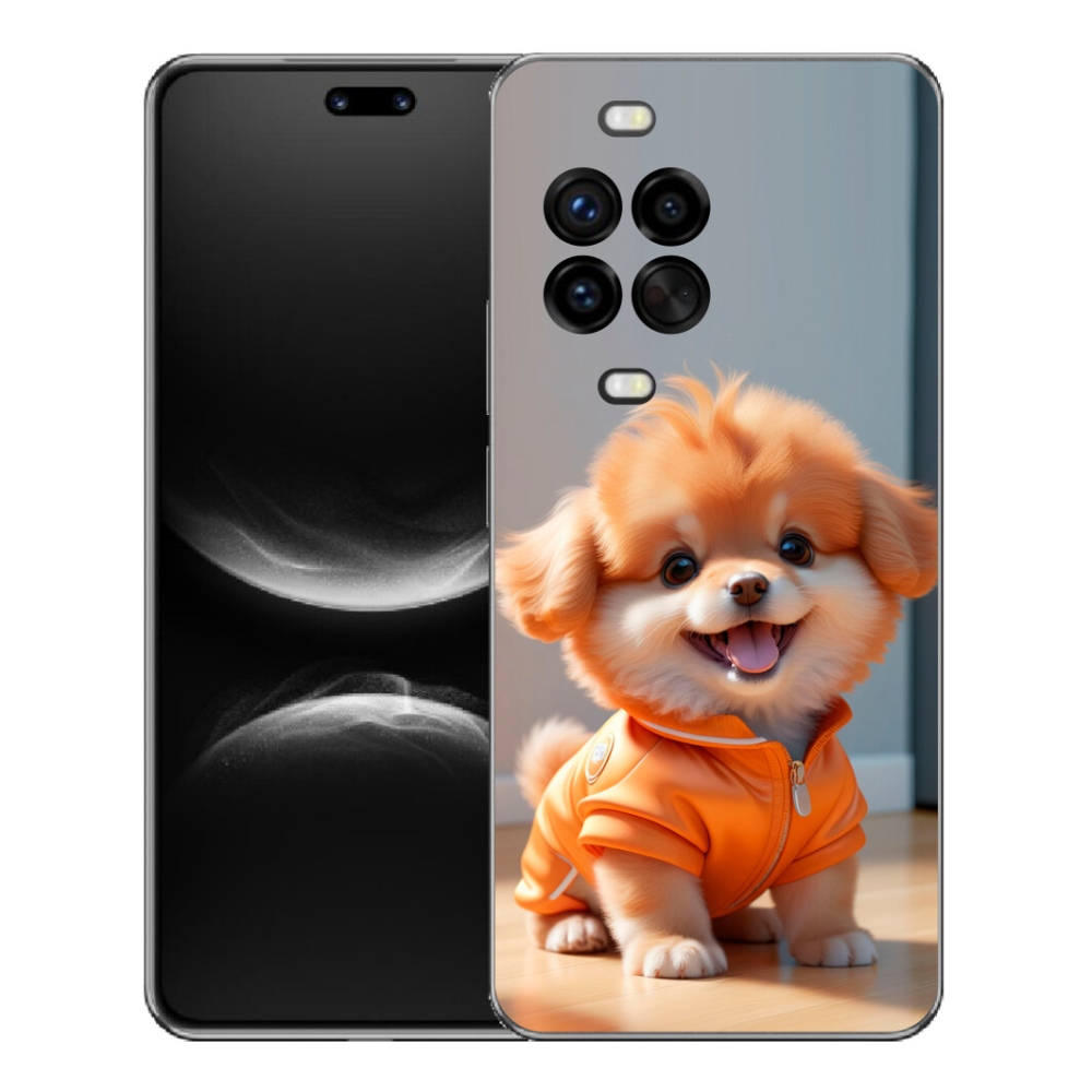 Gélový kryt mmCase na Huawei Nova 14 Pro - roztomilý pomeranian v mikine