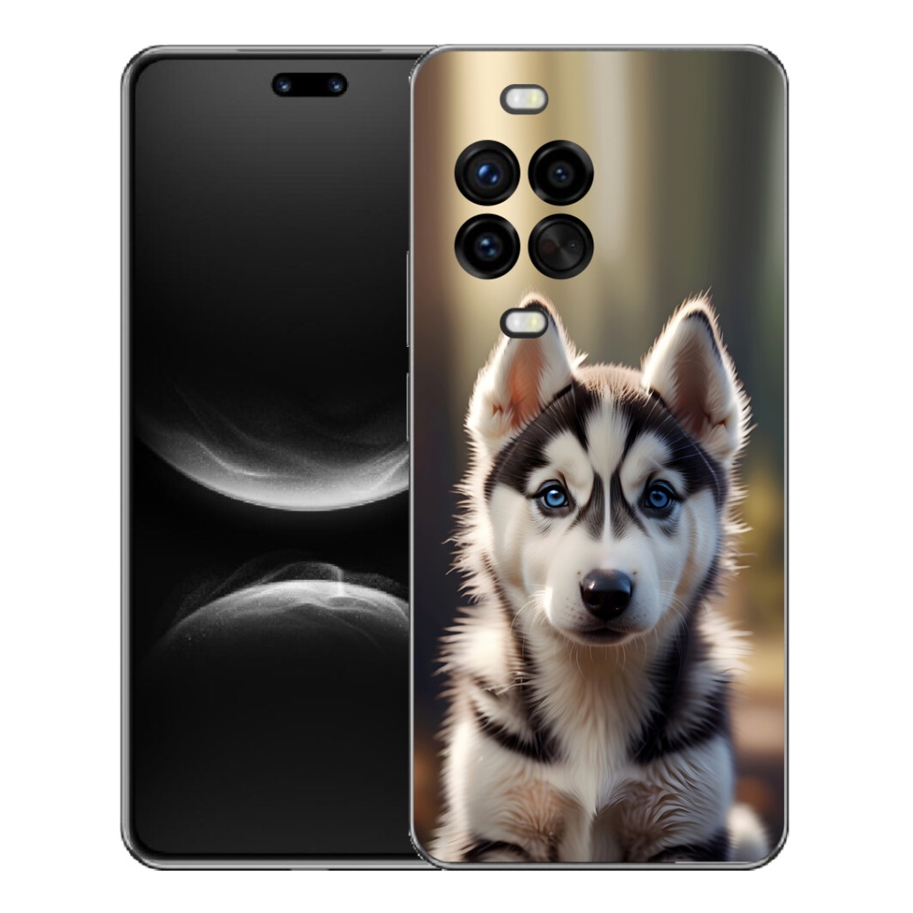 Gélový kryt mmCase na Huawei Nova 14 Pro - roztomilý sibírsky husky