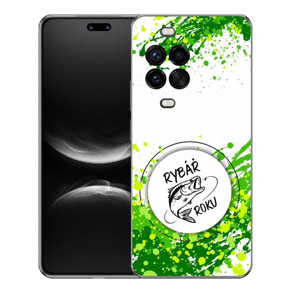 Gélový kryt mmCase na Huawei Nova 14 Pro - rybár roka biele pozadie