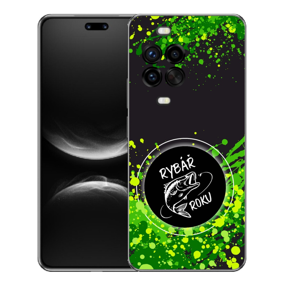 Gélový kryt mmCase na Huawei Nova 14 Pro - rybár roku čierne pozadie