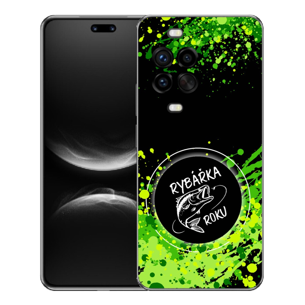 Gélový kryt mmCase na Huawei Nova 14 Pro - rybárka roku čierne pozadie