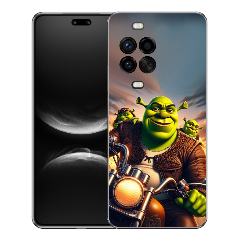 Gélový kryt mmCase na Huawei Nova 14 Pro - shrek na motorke
