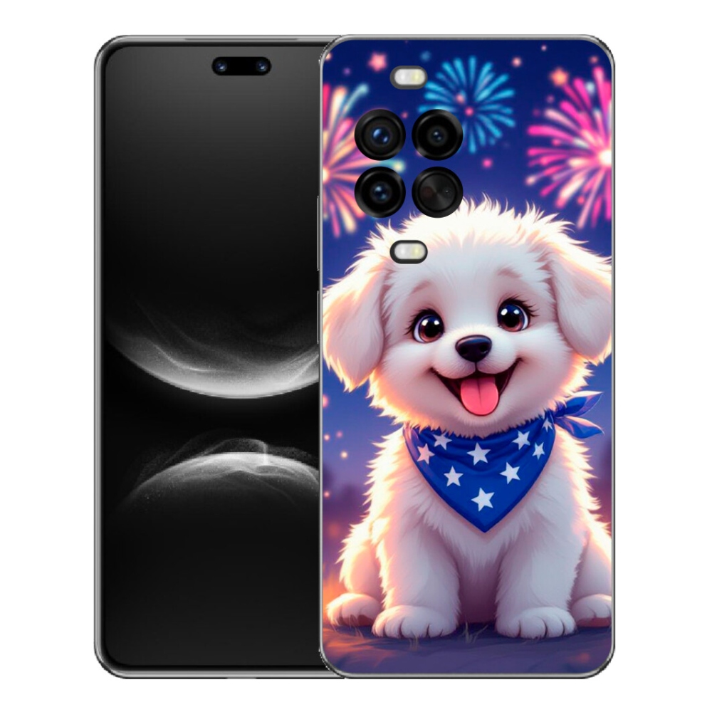 Gélový kryt mmCase na Huawei Nova 14 Pro - slávnostné šteňa