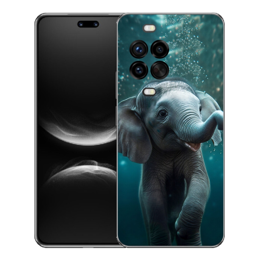 Gélový kryt mmCase na Huawei Nova 14 Pro - sloník pod vodou
