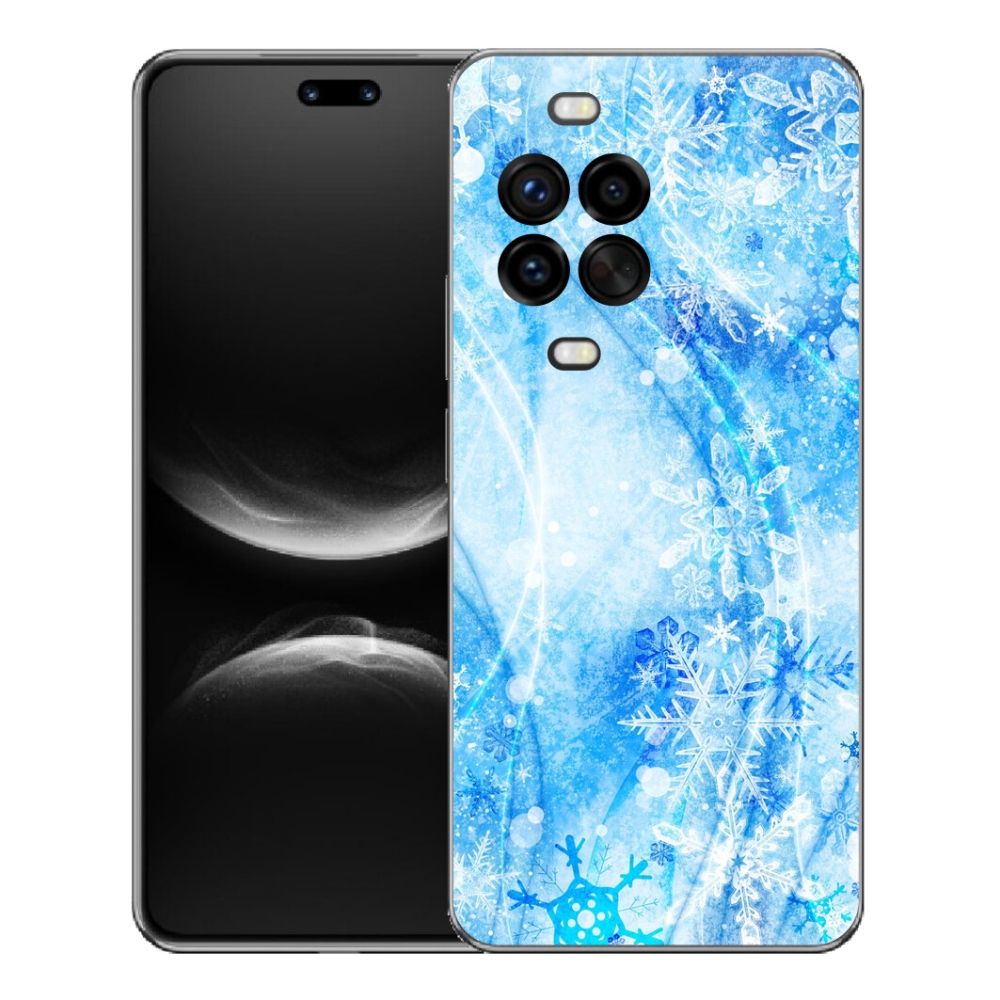 Gélový kryt mmCase na Huawei Nova 14 Pro - snehové vločky