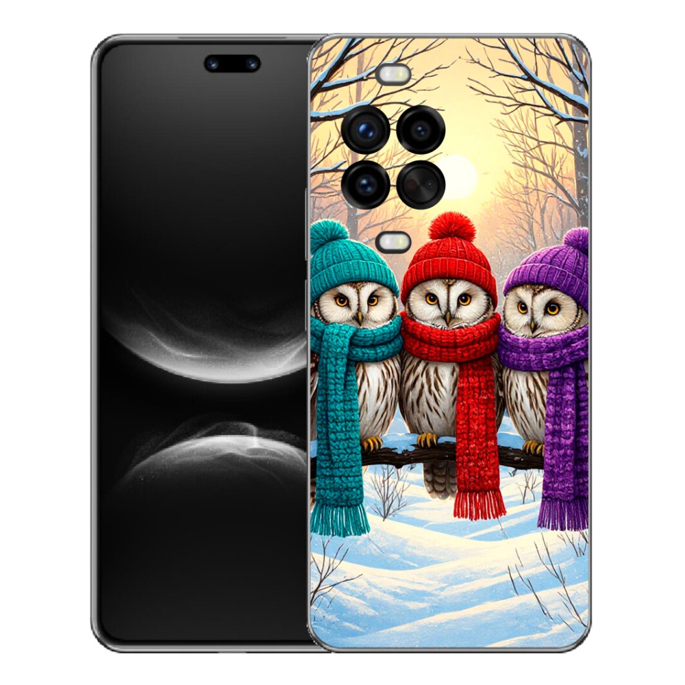 Gélový kryt mmCase na Huawei Nova 14 Pro - soví priatelia