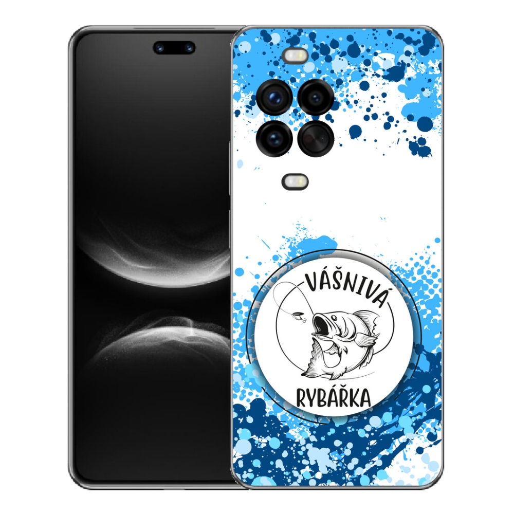 Gélový kryt mmCase na Huawei Nova 14 Pro - vášnivá rybárka biele pozadie
