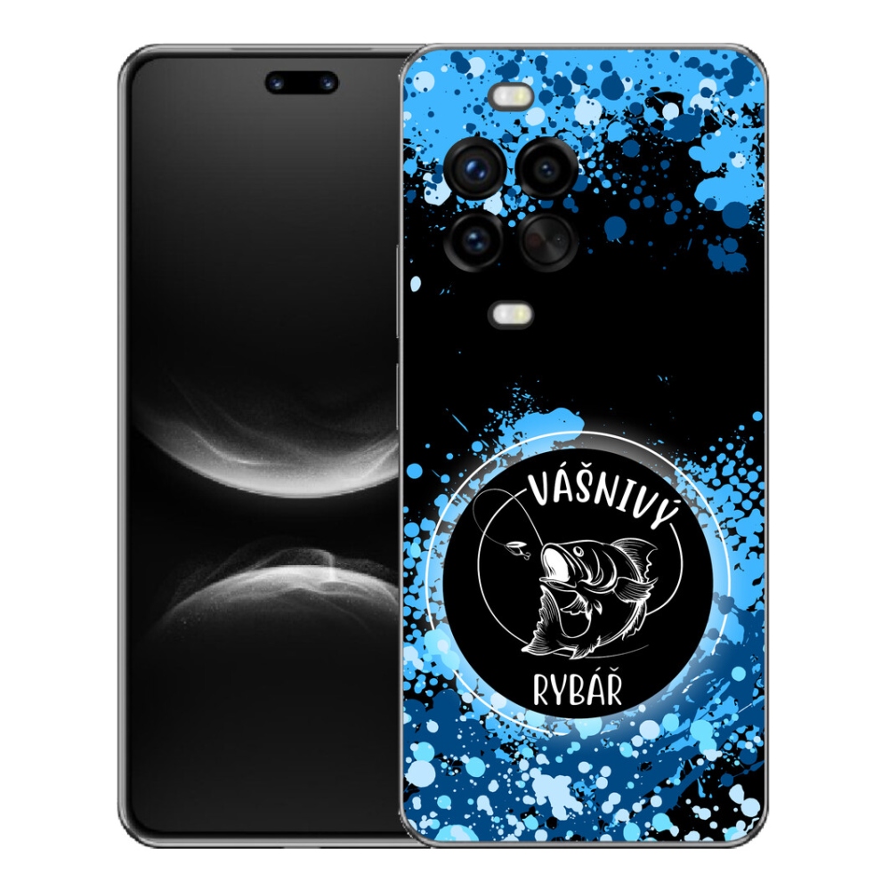 Gélový kryt mmCase na Huawei Nova 14 Pro - vášnivý rybár čierne pozadie
