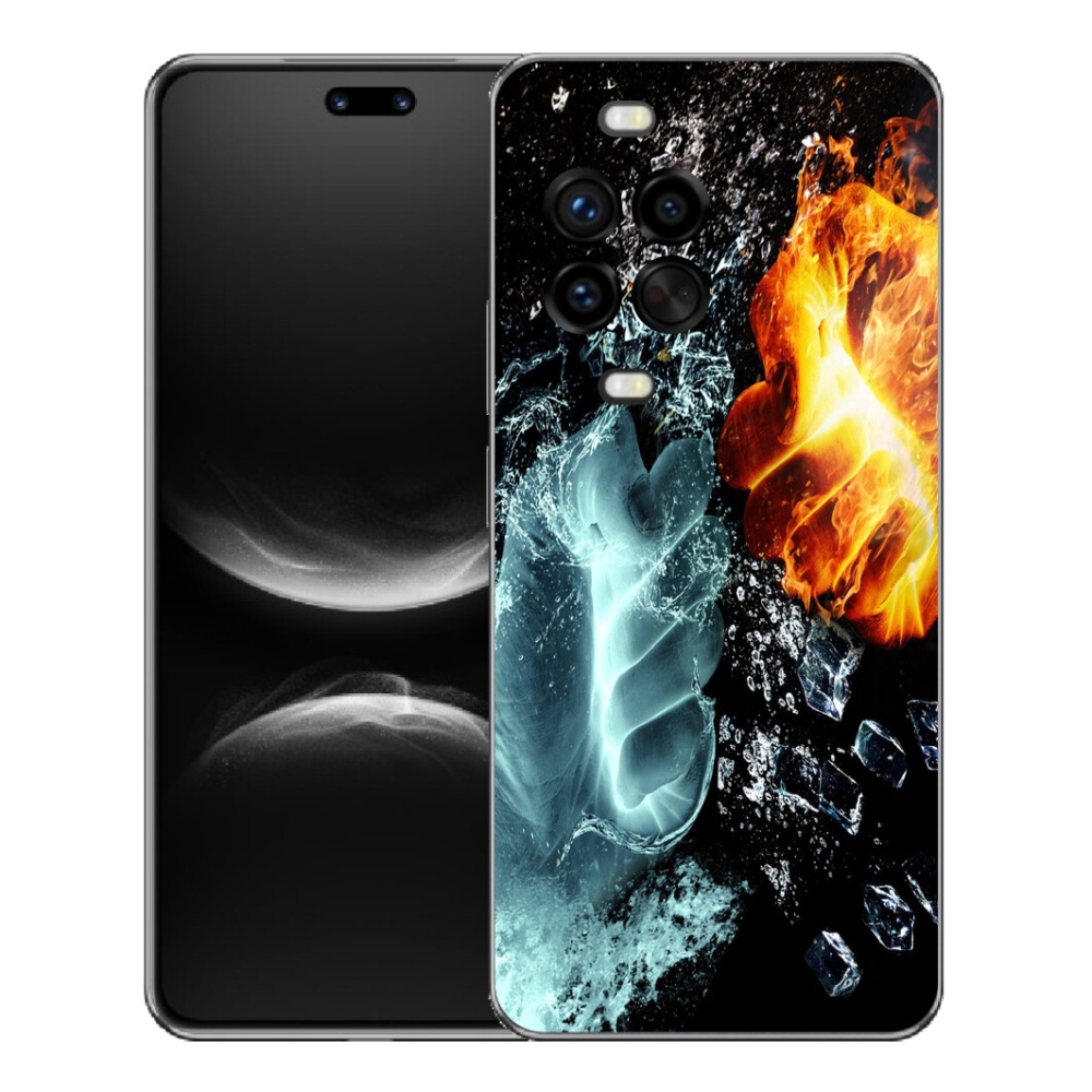 Gélový kryt mmCase na Huawei Nova 14 Pro - voda a oheň