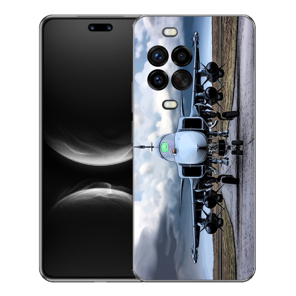 Gélový kryt mmCase na Huawei Nova 14 Pro - vojenské lietadlo