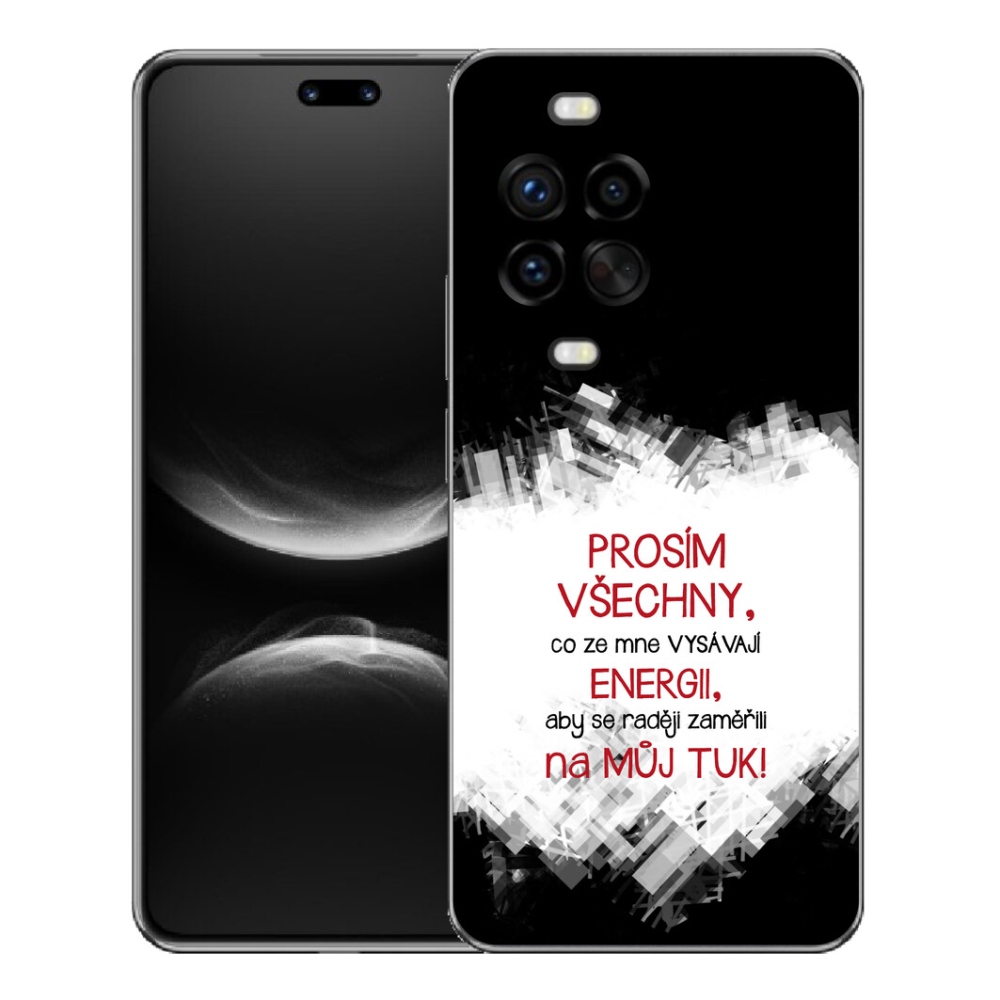 Gélový kryt mmCase na Huawei Nova 14 Pro - vtipný text 1 červený