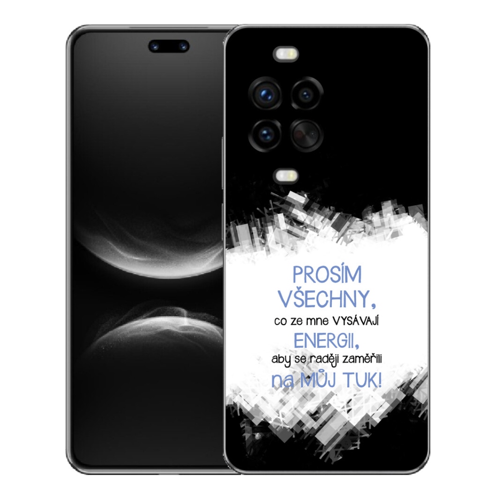 Gélový kryt mmCase na Huawei Nova 14 Pro - vtipný text 1 modrý