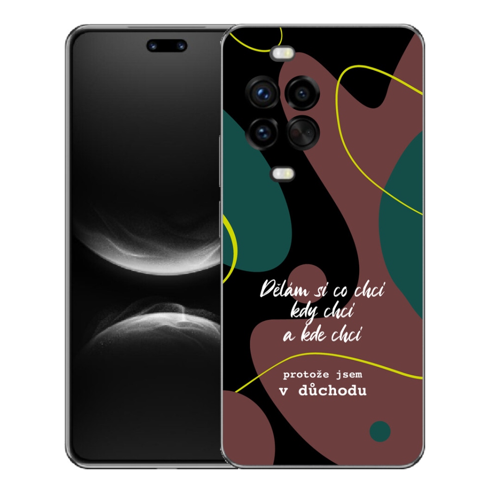 Gélový kryt mmCase na Huawei Nova 14 Pro - vtipný text 10 čierne pozadie