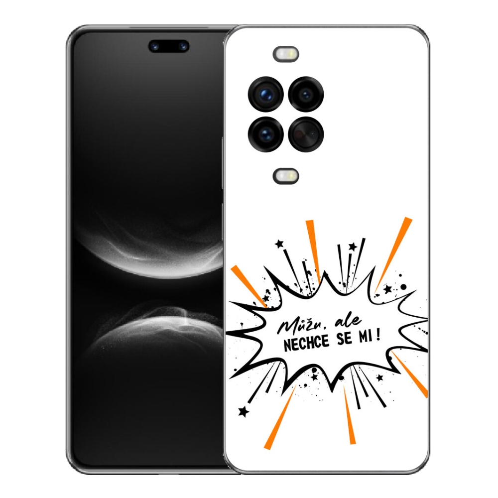 Gélový kryt mmCase na Huawei Nova 14 Pro - vtipný text 11 biele pozadie