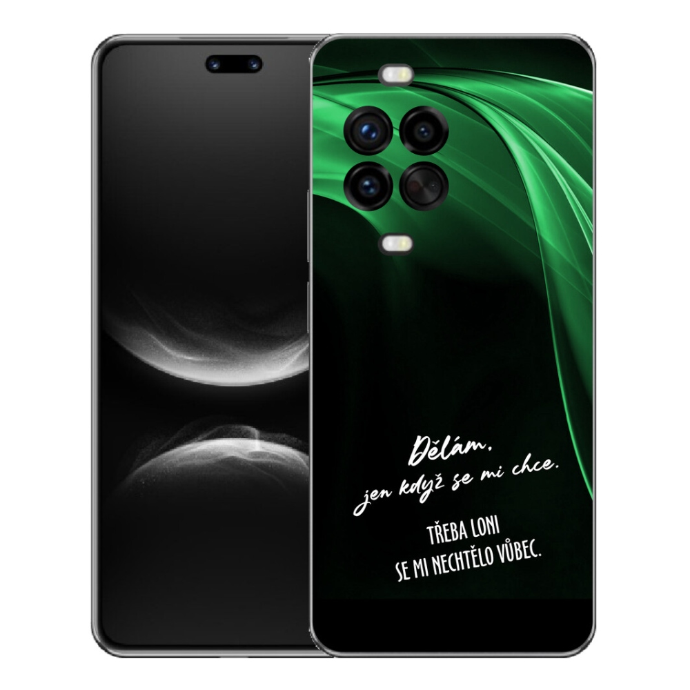 Gélový kryt mmCase na Huawei Nova 14 Pro - vtipný text 12 čierne pozadie