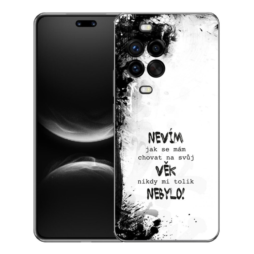 Gélový kryt mmCase na Huawei Nova 14 Pro - vtipný text 14 biele pozadie