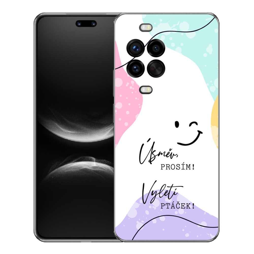 Gélový kryt mmCase na Huawei Nova 14 Pro - vtipný text 4 biele pozadie
