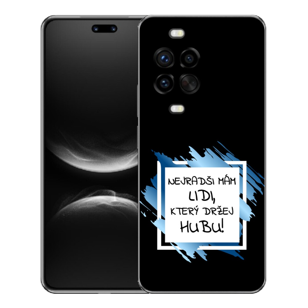 Gélový kryt mmCase na Huawei Nova 14 Pro - vtipný text 7 bieločierne pozadie