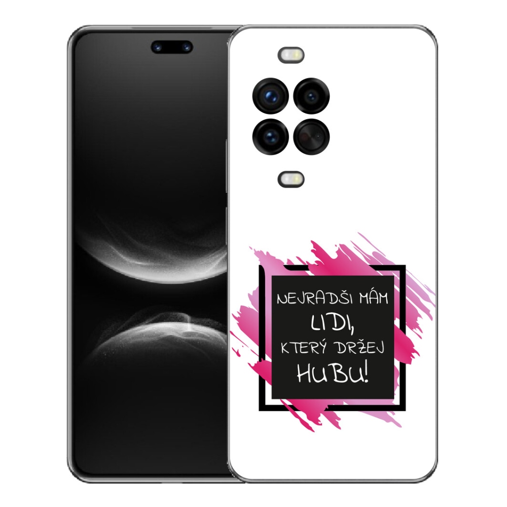 Gélový kryt mmCase na Huawei Nova 14 Pro - vtipný text 7 čiernobiele pozadie