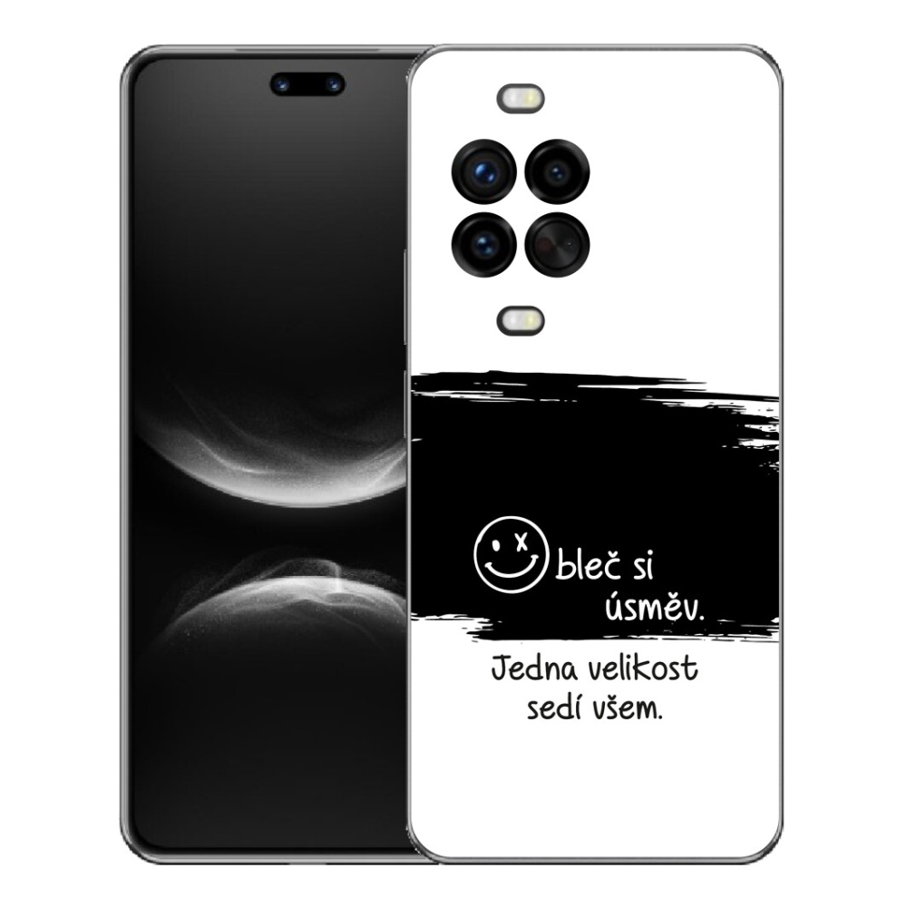 Gélový kryt mmCase na Huawei Nova 14 Pro - vtipný text 8 čiernobiele pozadie