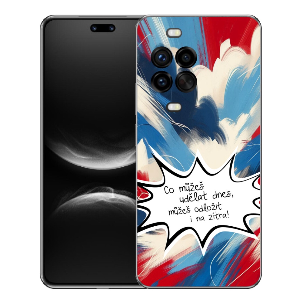 Gélový kryt mmCase na Huawei Nova 14 Pro - vtipný text 9 biele pozadie