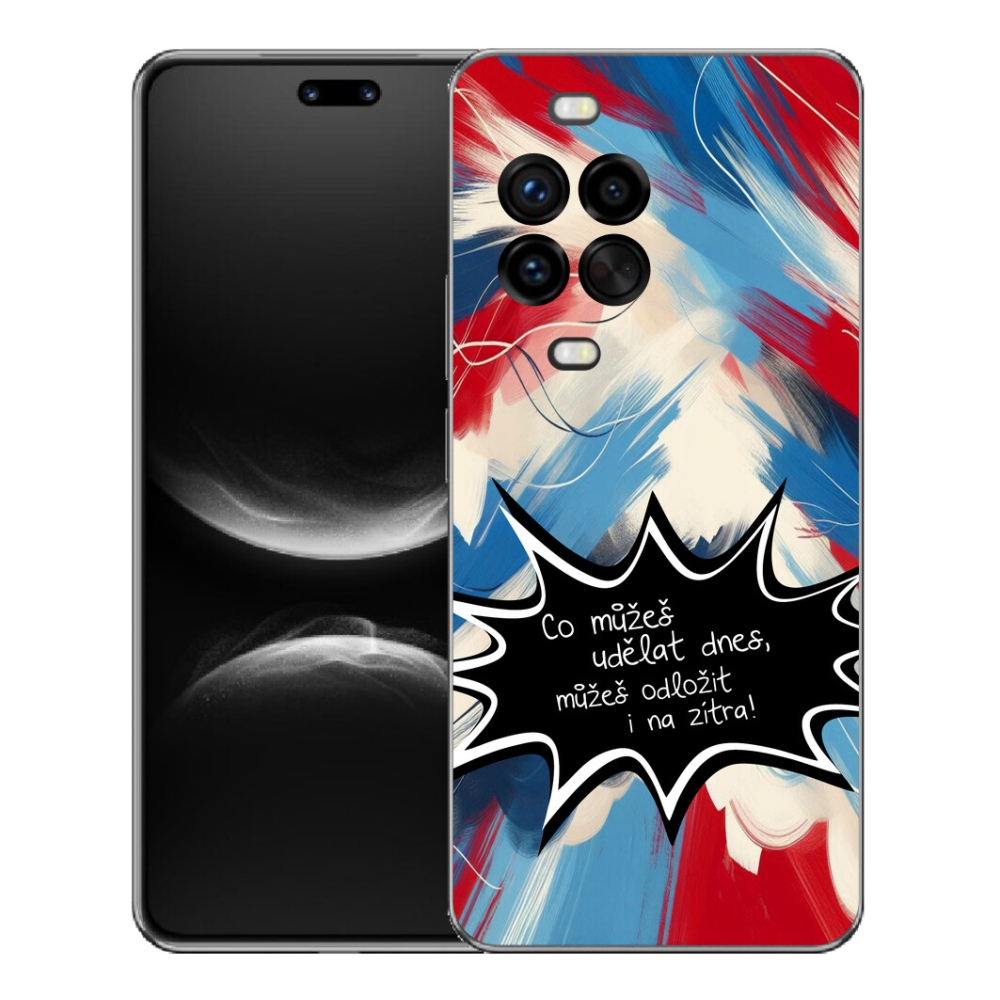 Gélový kryt mmCase na Huawei Nova 14 Pro - vtipný text 9 čierne pozadie