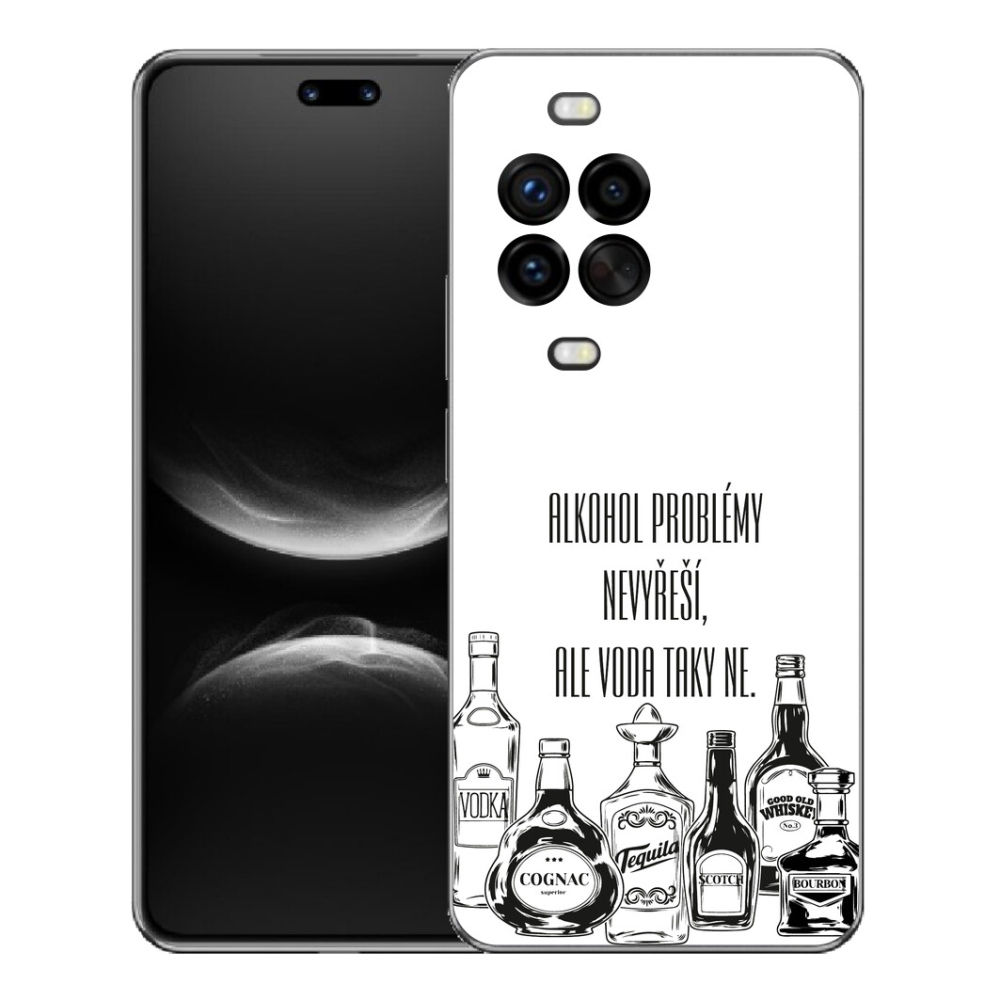 Gélový kryt mmCase na Huawei Nova 14 Pro - vtipný text biele pozadie