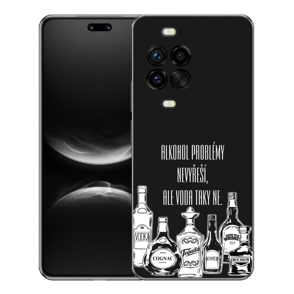 Gélový kryt mmCase na Huawei Nova 14 Pro - vtipný text čierne pozadie